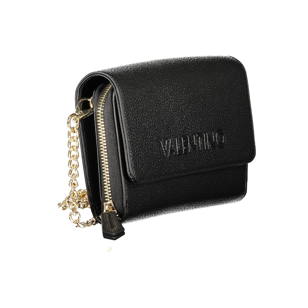 Mario Valentino Black Polyethylene Women Wallet Convertible Shoulder Bag