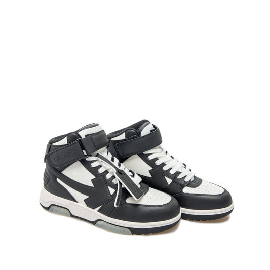 Off-White Schwarze Sneaker aus Kalbsleder