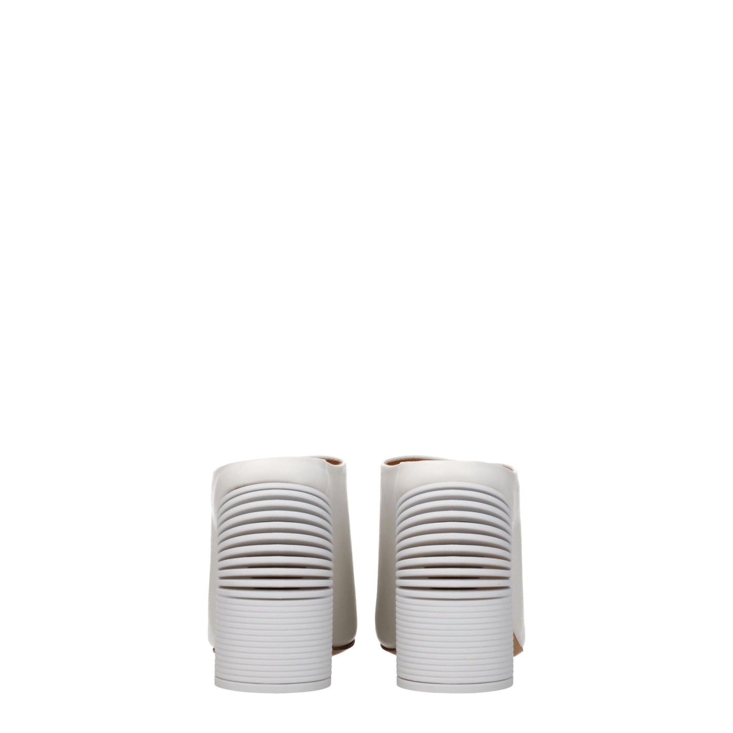 Off-White Weiße Leder-Plateaus