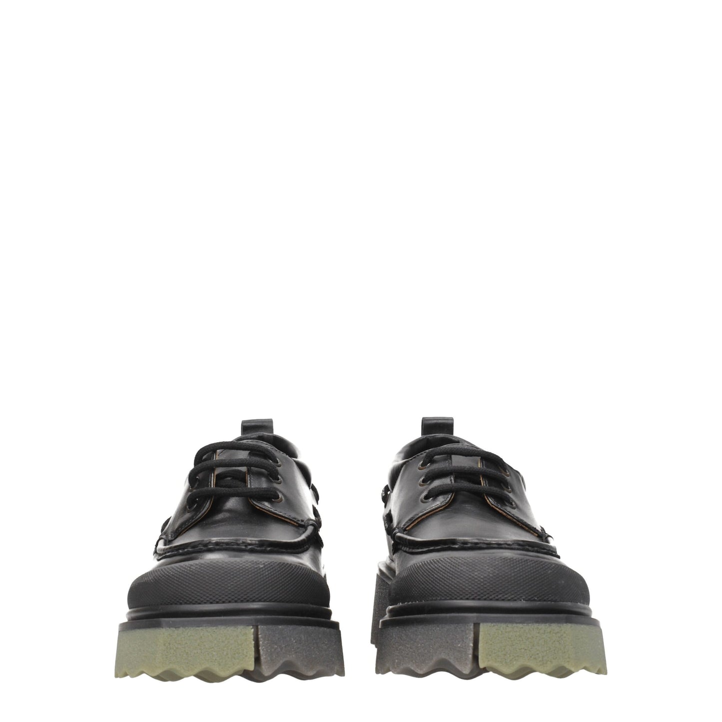 Off-White Schwarze Leder Slipper