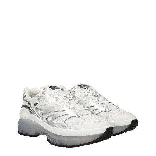 Valentino Garavani White Fabric Athletic Sneakers