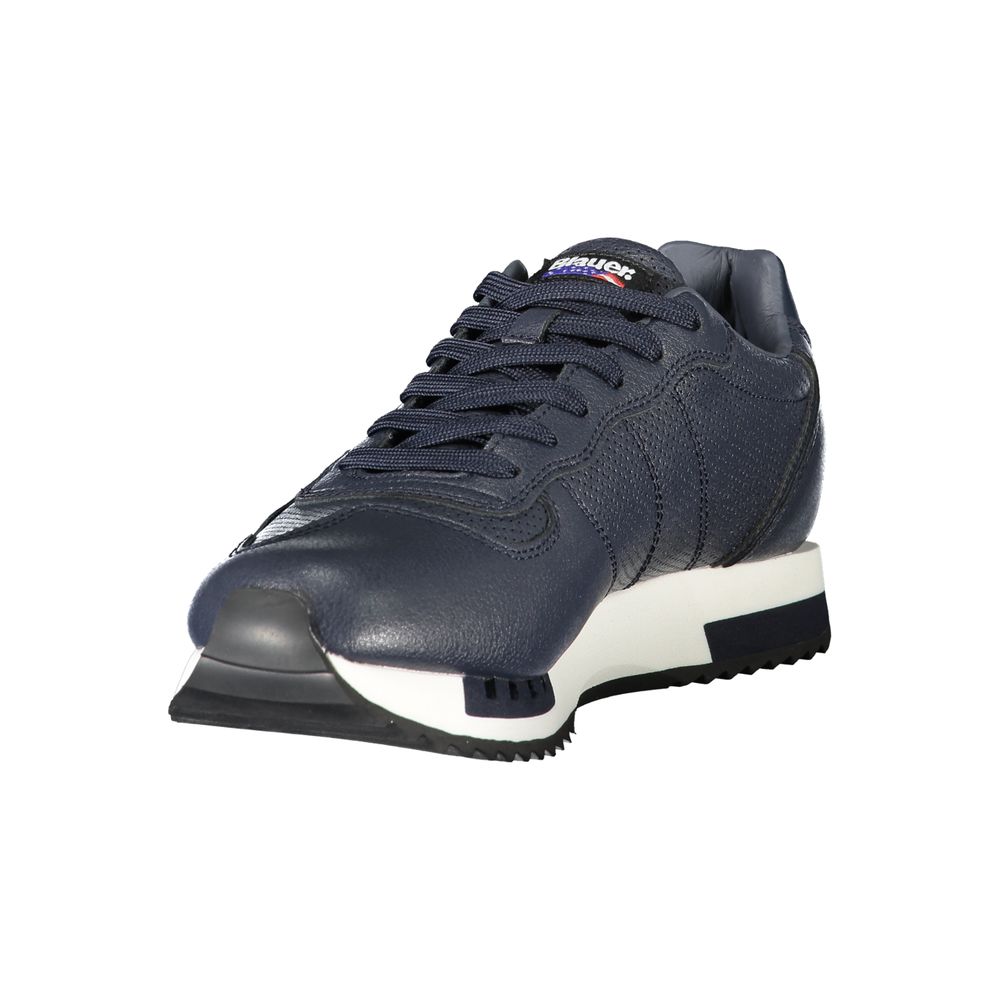 Blauer Blue Leather Men Sneaker