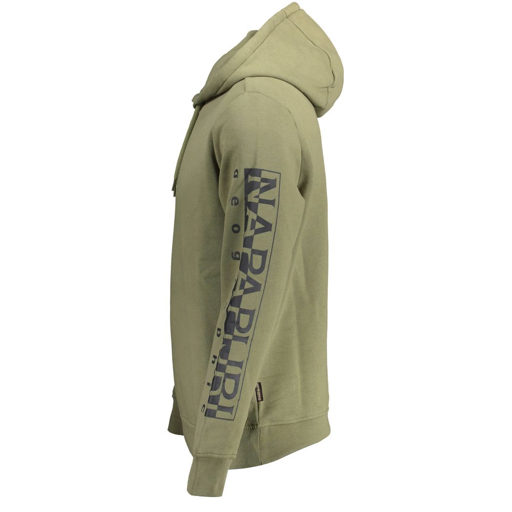 Napapijri Verde Cotton Men Sweatshirt