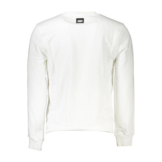 Cavalli Class Bianco Cotton Men Sweatshirt