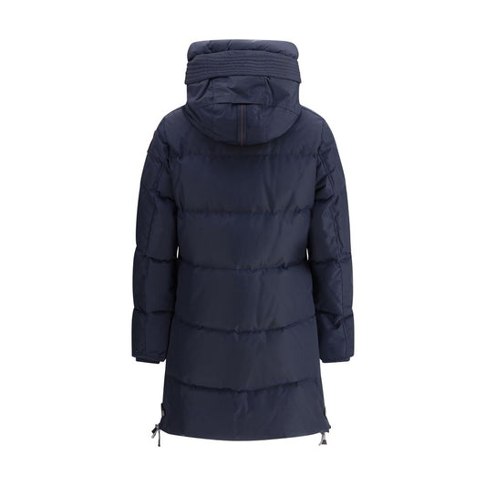Parajumpers Blue Nylon Full-Length Jacket