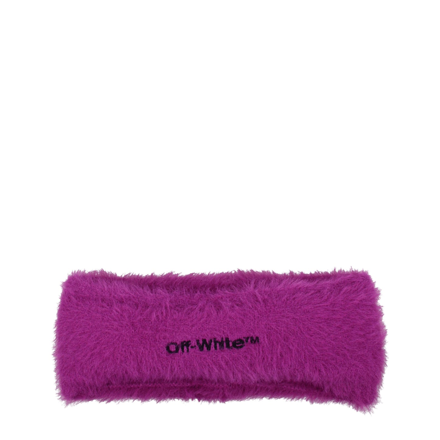 Off-White Lila Stoff-Stirnbänder