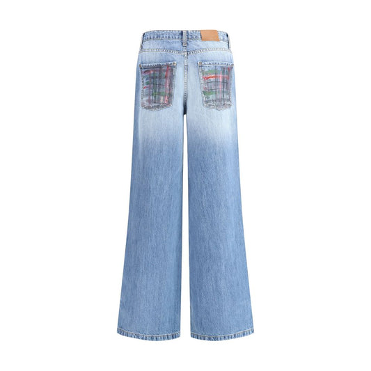 Ella Blue Cotton Jeans Denim
