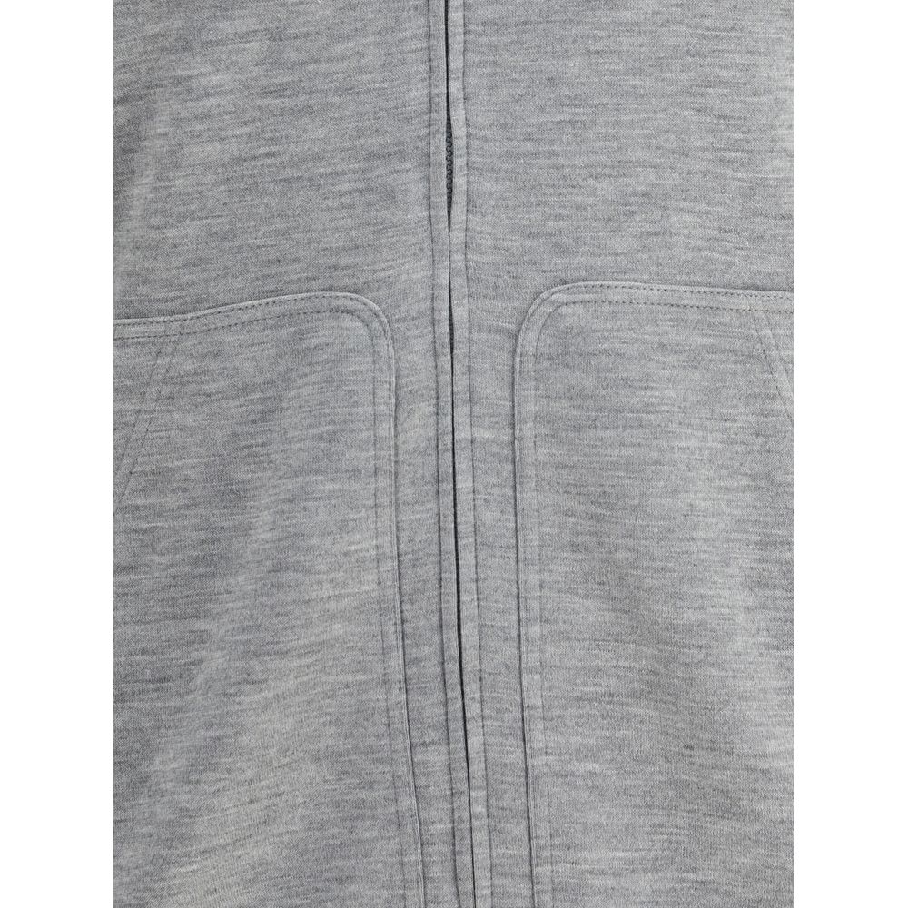 Brunello Cucinelli Gray Cashmere Sweatshirt