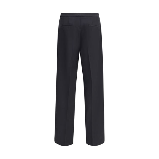 Cruna Black Polyester Casual Pants