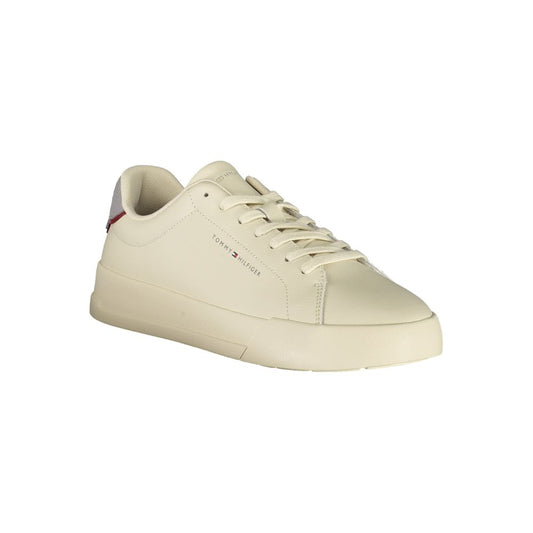 Tommy Hilfiger Beige Leder Herren Sneaker