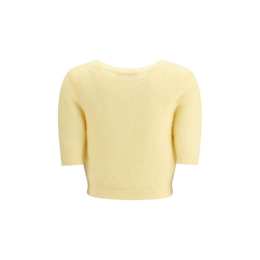 Alessandra Rich Yellow Mohair Sweatshirt