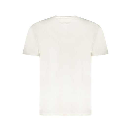 Tommy Hilfiger White Cotton Men T-Shirt