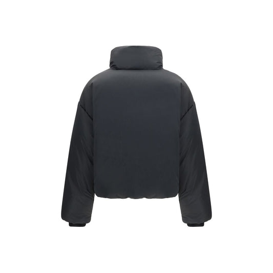 Ami Paris Black Polyamide Full-Length Jacket