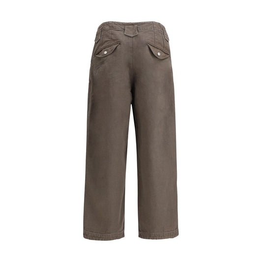 Kenzo Brown Cotton Casual Pants
