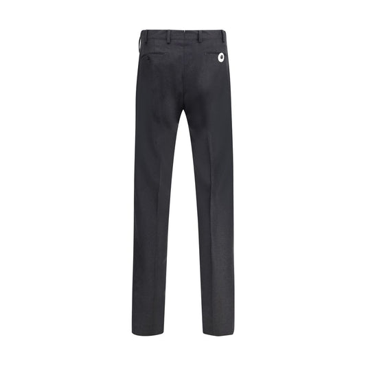 Germano Gray Fleece Wool Dress Pants