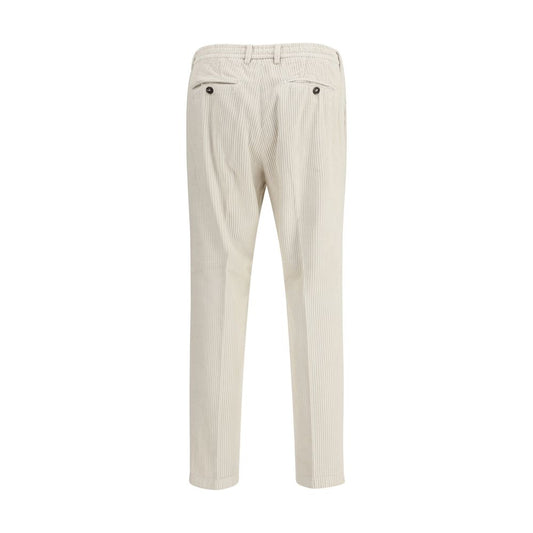 Cruna White Cotton Casual Pants