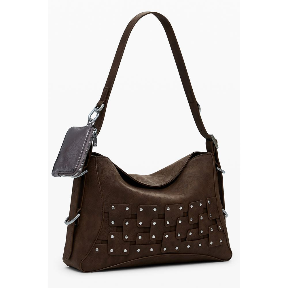 Desigual Braun Polyethylen Frauen Handtasche
