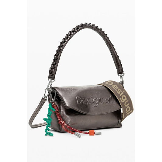 Desigual Bronze Polyethylen Frauen Handtasche