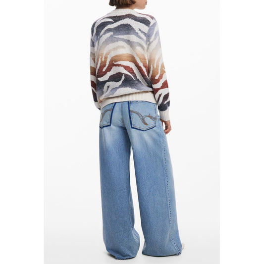 Desigual Weißer Pullover aus Polyamid für Frauen