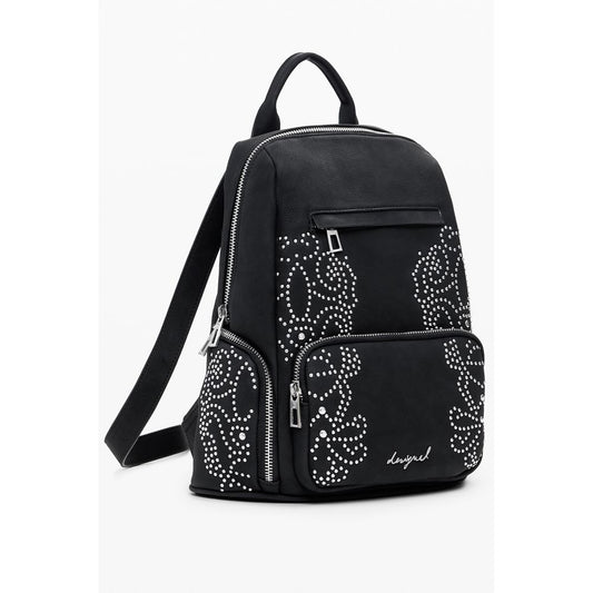 Desigual Schwarzer Polyethylen-Rucksack für Frauen