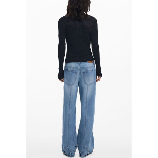 Desigual Schwarze Viskose Damen Strickjacke