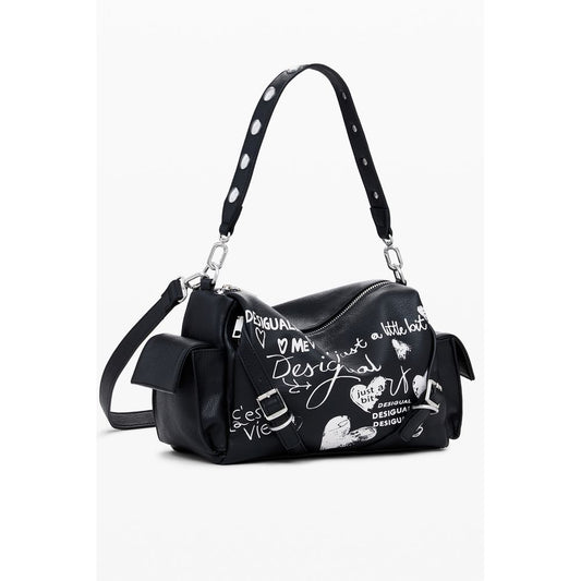 Desigual Schwarz Polyethylen Frauen Handtasche