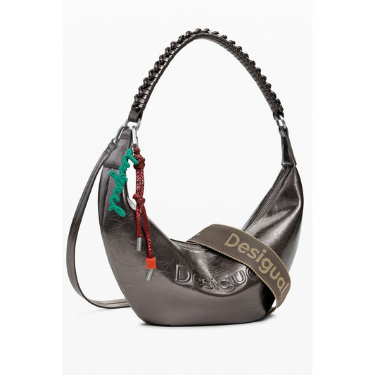 Desigual Bronze Polyethylen Frauen Handtasche