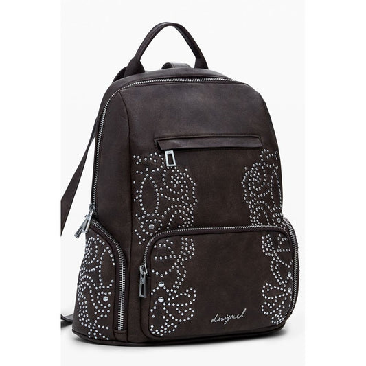 Desigual Brauner Polyethylen-Rucksack für Frauen