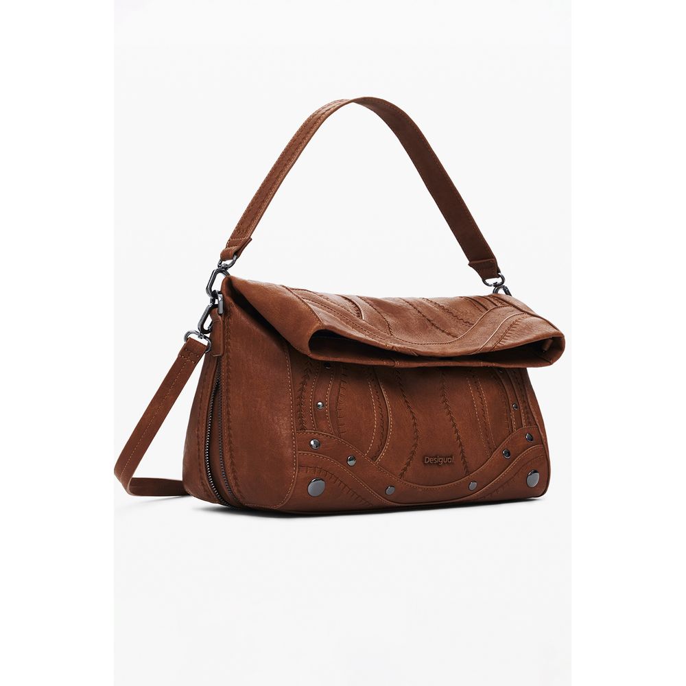 Desigual Braun Polyethylen Frauen Handtasche