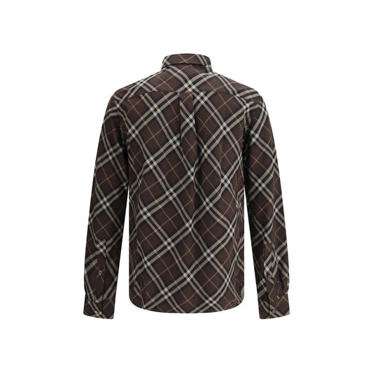 Burberry Brown Cotton Pattern Shirt