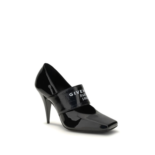 Givenchy Black Calf Leather Bos Taurus High Heel Pumps