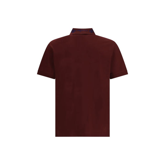 Alexander McQueen Bordeaux Cotton Polo Shirt