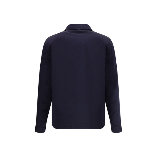 Brunello Cucinelli Blue Nylon Full-Length Jacket