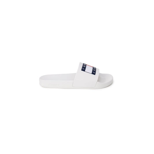 Tommy Hilfiger Jeans Weiße Polyethylen-Pantoletten