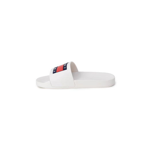 Tommy Hilfiger Jeans Weiße Polyethylen-Pantoletten
