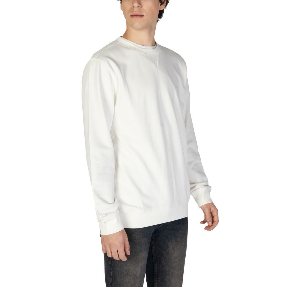 Hugo Boss Weißes Baumwoll-Sweatshirt