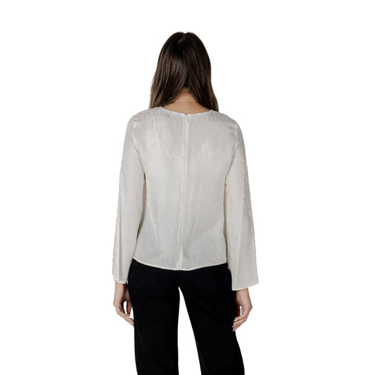 Armani Exchange Cream Viscose Blouse