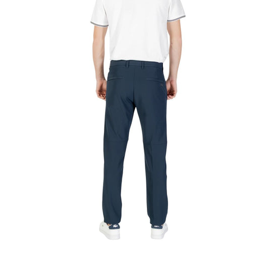 Hugo Boss Blue Polyester Skinny Pants