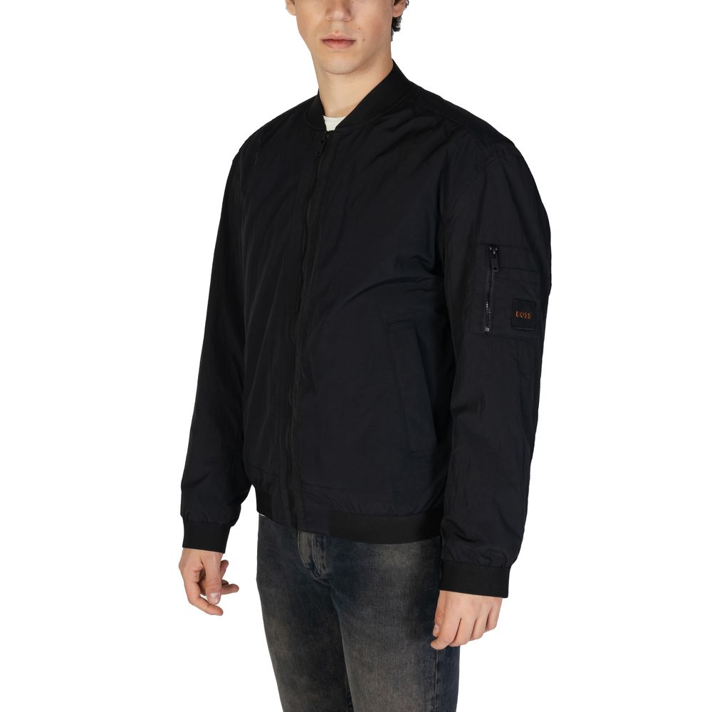 Hugo Boss Schwarze Polyamid-Jacken &