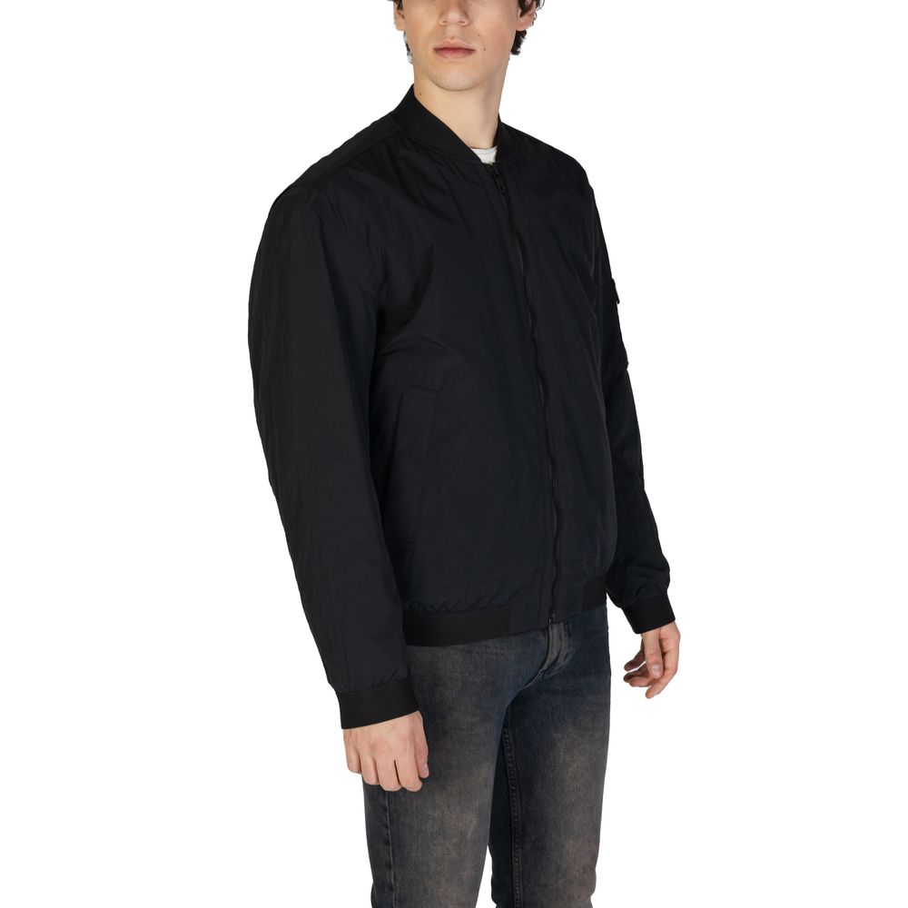 Hugo Boss Schwarze Polyamid-Jacken &