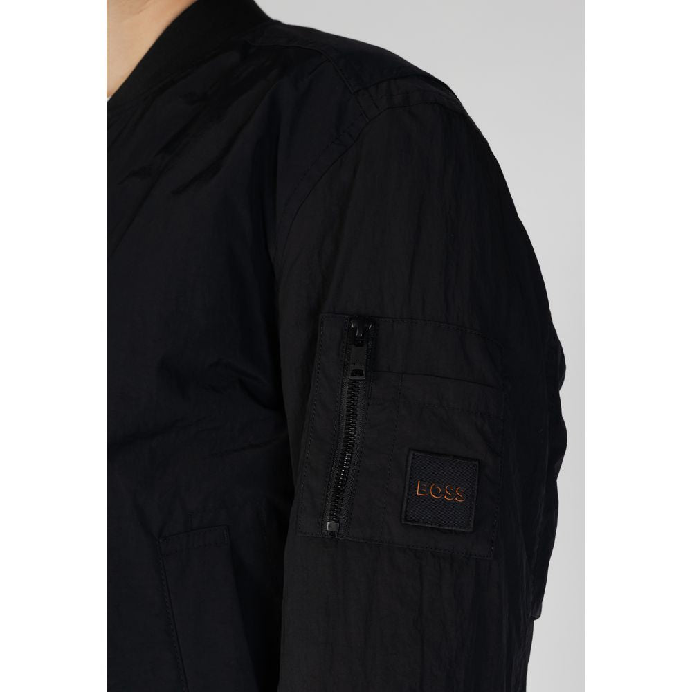 Hugo Boss Schwarze Polyamid-Jacken &