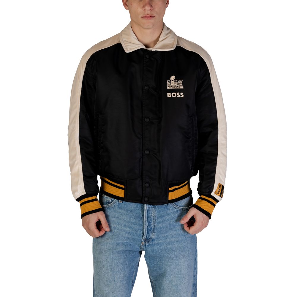 Hugo Boss Schwarze Polyamid-Jacken &