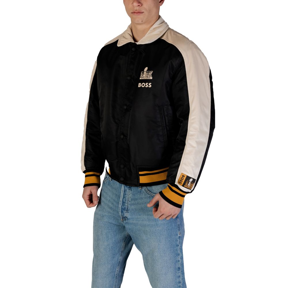 Hugo Boss Schwarze Polyamid-Jacken &