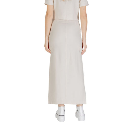 Jacqueline De Yong Bicolor Viscose Long Skirt