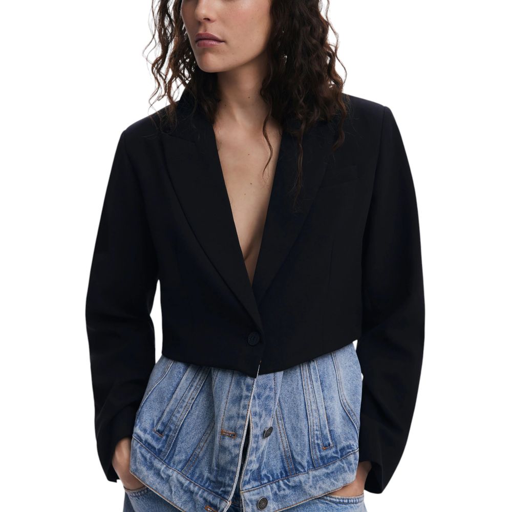 Desigual Schwarzer Baumwollblazer