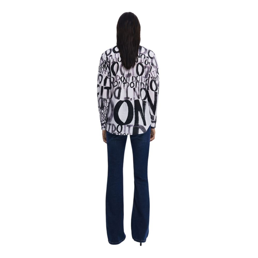 Desigual Schwarze Baumwollbluse