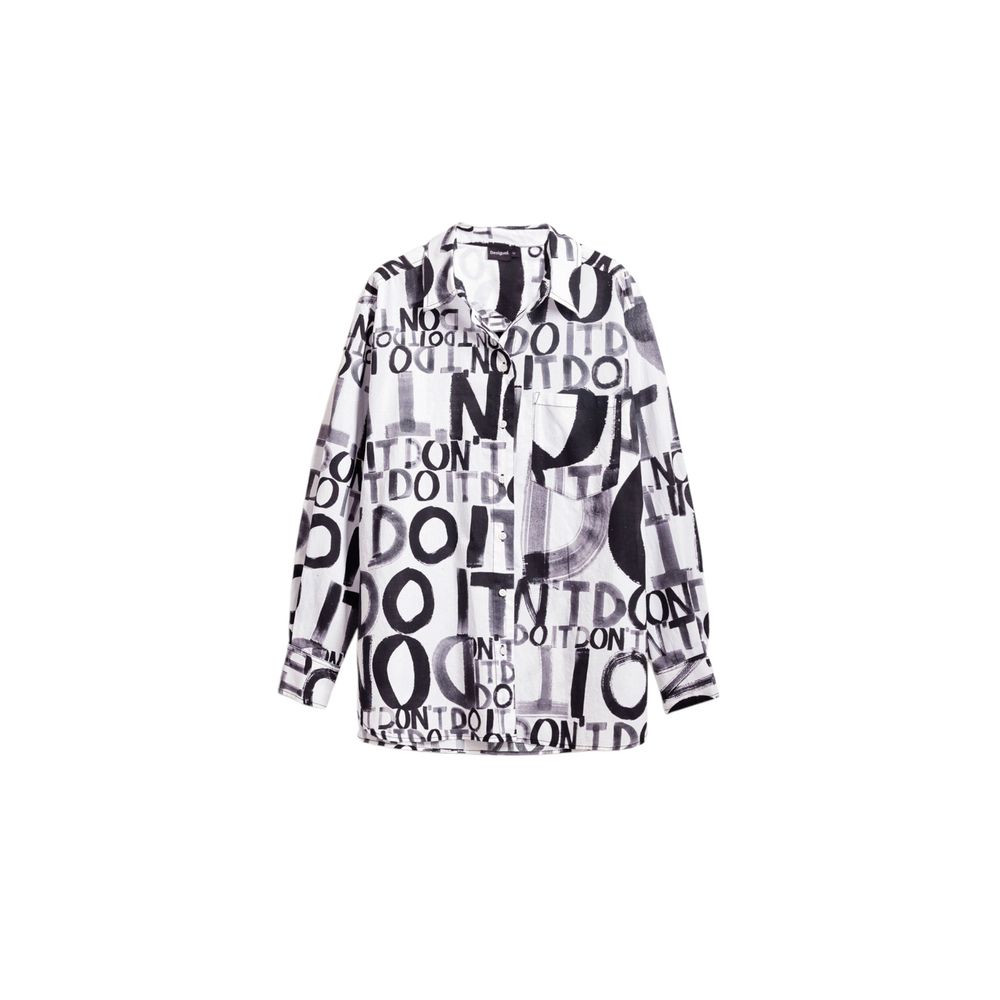 Desigual Schwarze Baumwollbluse