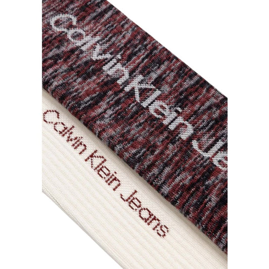 Calvin Klein Jeans Cremefarbene Baumwollsocken
