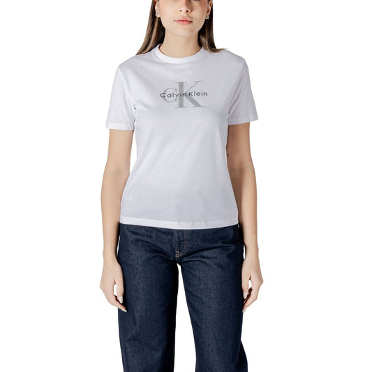 Calvin Klein Jeans T-Shirt aus weißer Baumwolle
