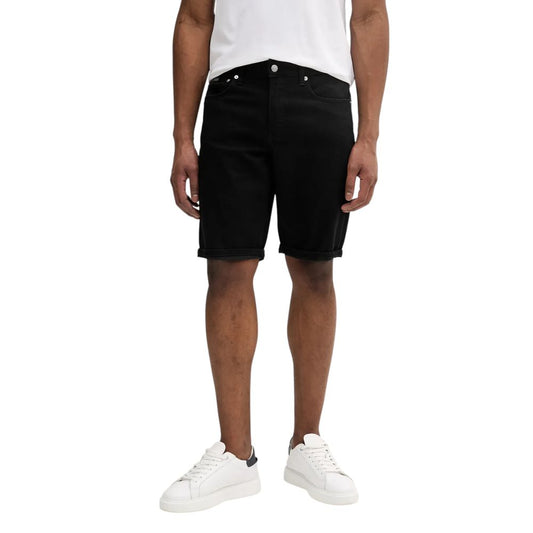 Calvin Klein Jeans Schwarze Baumwoll-Bermudas
